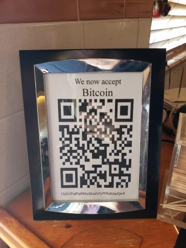 Bitcoin : The Grill, an old rt 66 restaurant in Groom, Texas, accepts